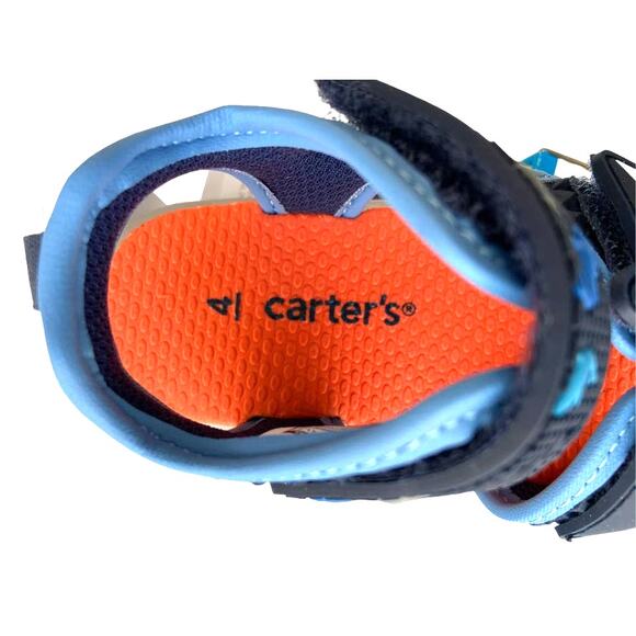 Carter's Boys Infant Toddler Light Up Sandals - Navy 4 NWT - Picture 6 of 9